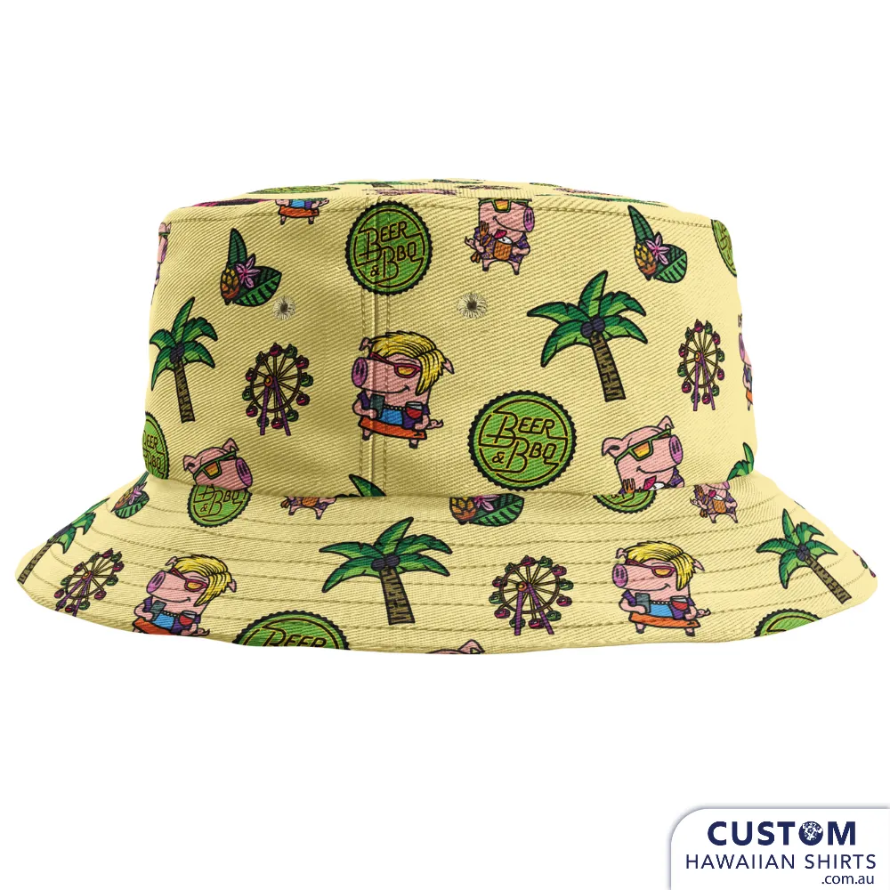 Beer & BBQ Festival Merch - Custom Bucket Hats