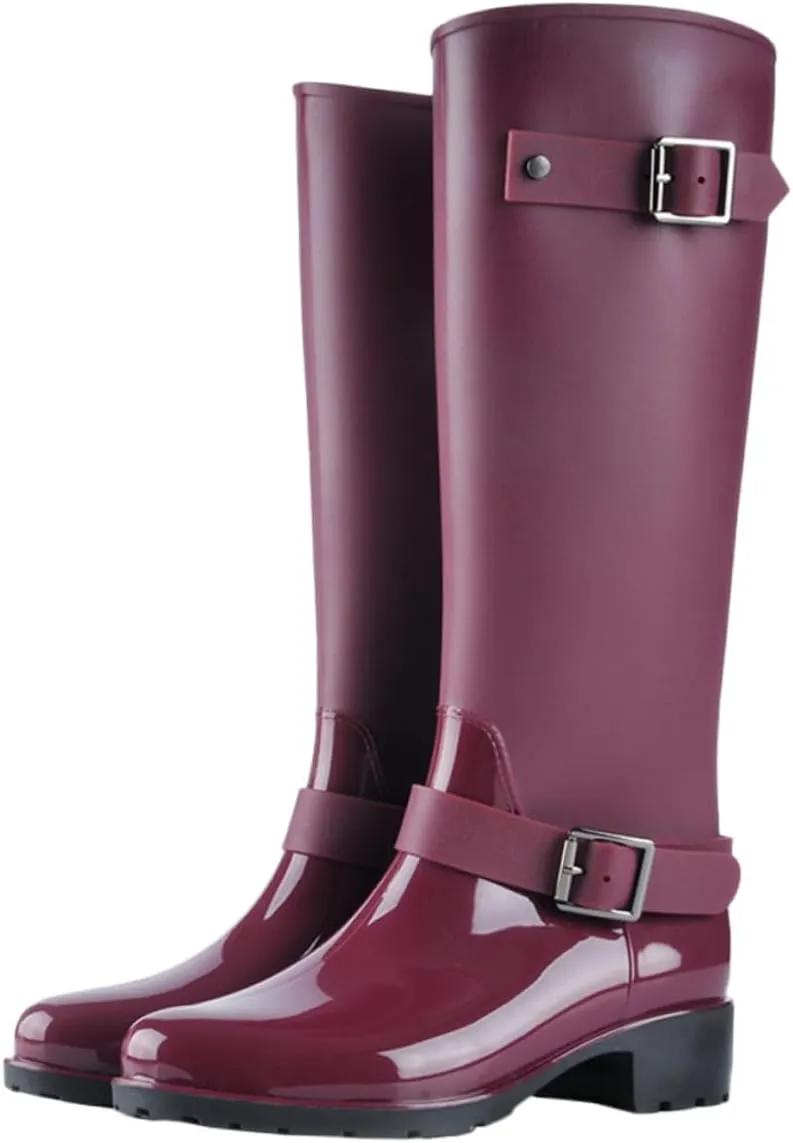 BESPORTBLE 1 Pair Waterproof Rain Boots Non-Skid Sole Rain Boots Long Tube Rain Boots Size Rain Boots Rain Boot for