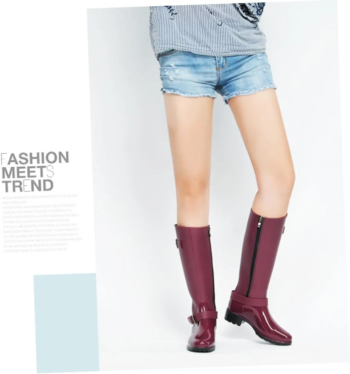 BESPORTBLE 1 Pair Waterproof Rain Boots Non-Skid Sole Rain Boots Long Tube Rain Boots Size Rain Boots Rain Boot for