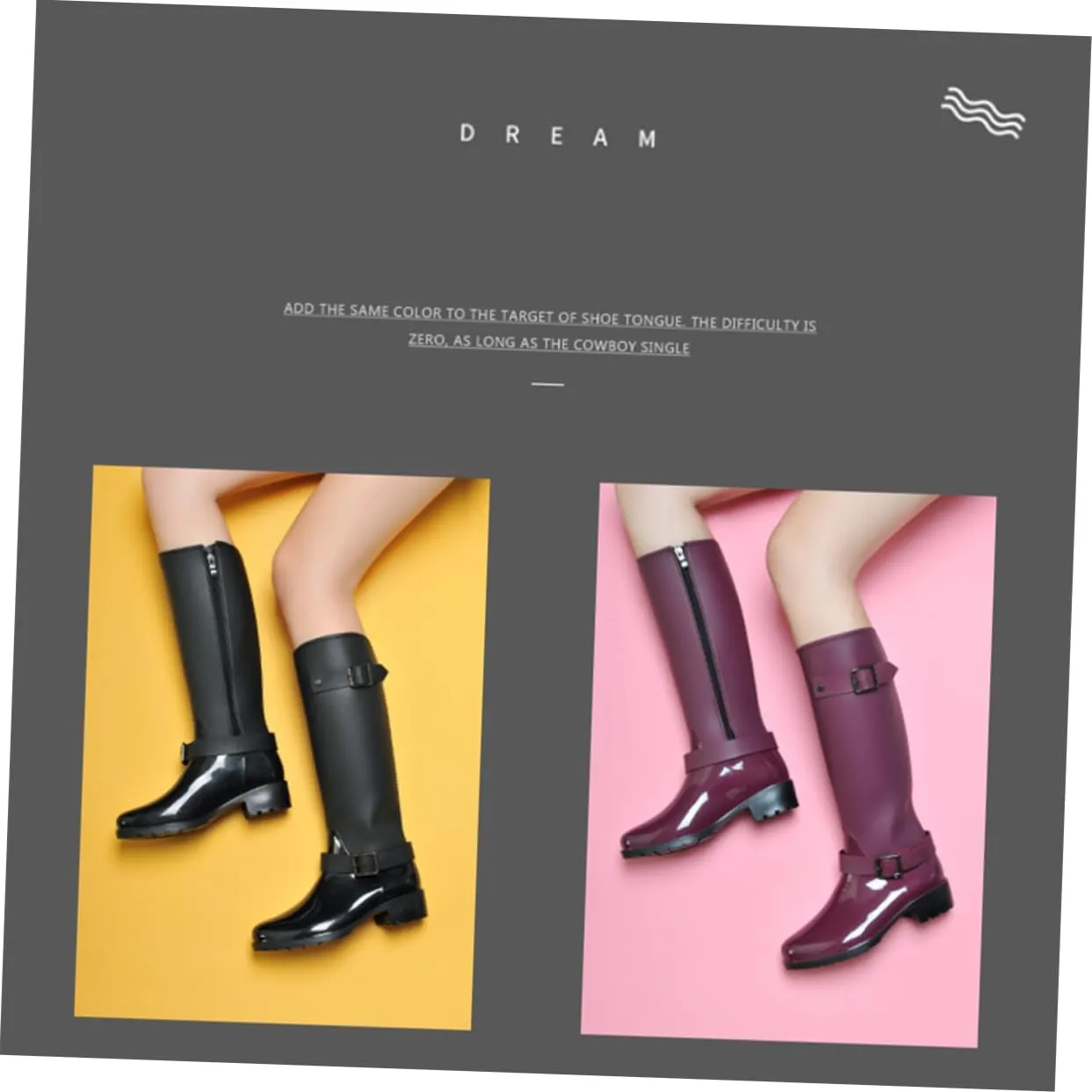 BESPORTBLE 1 Pair Waterproof Rain Boots Non-Skid Sole Rain Boots Long Tube Rain Boots Size Rain Boots Rain Boot for