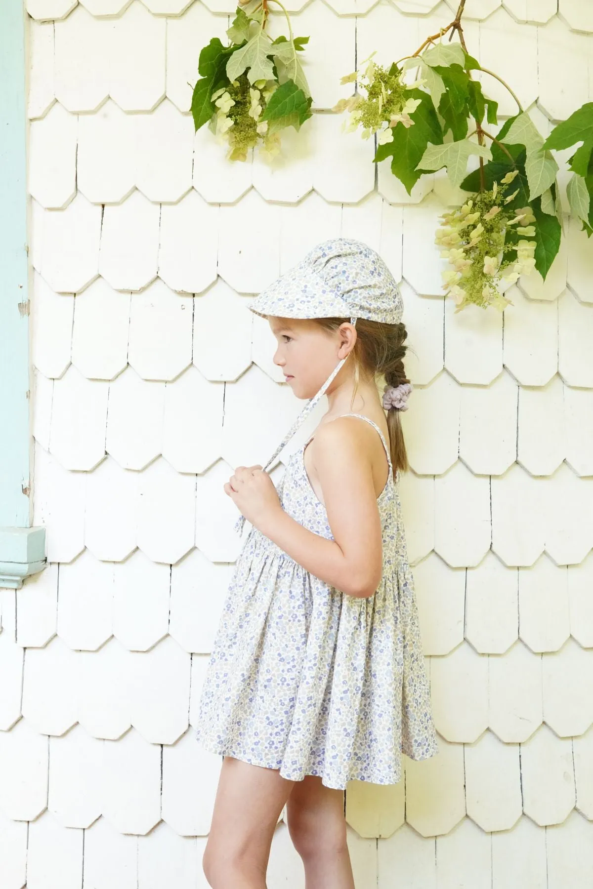 Birdie Tunic in Menagerie Print - Blueberry