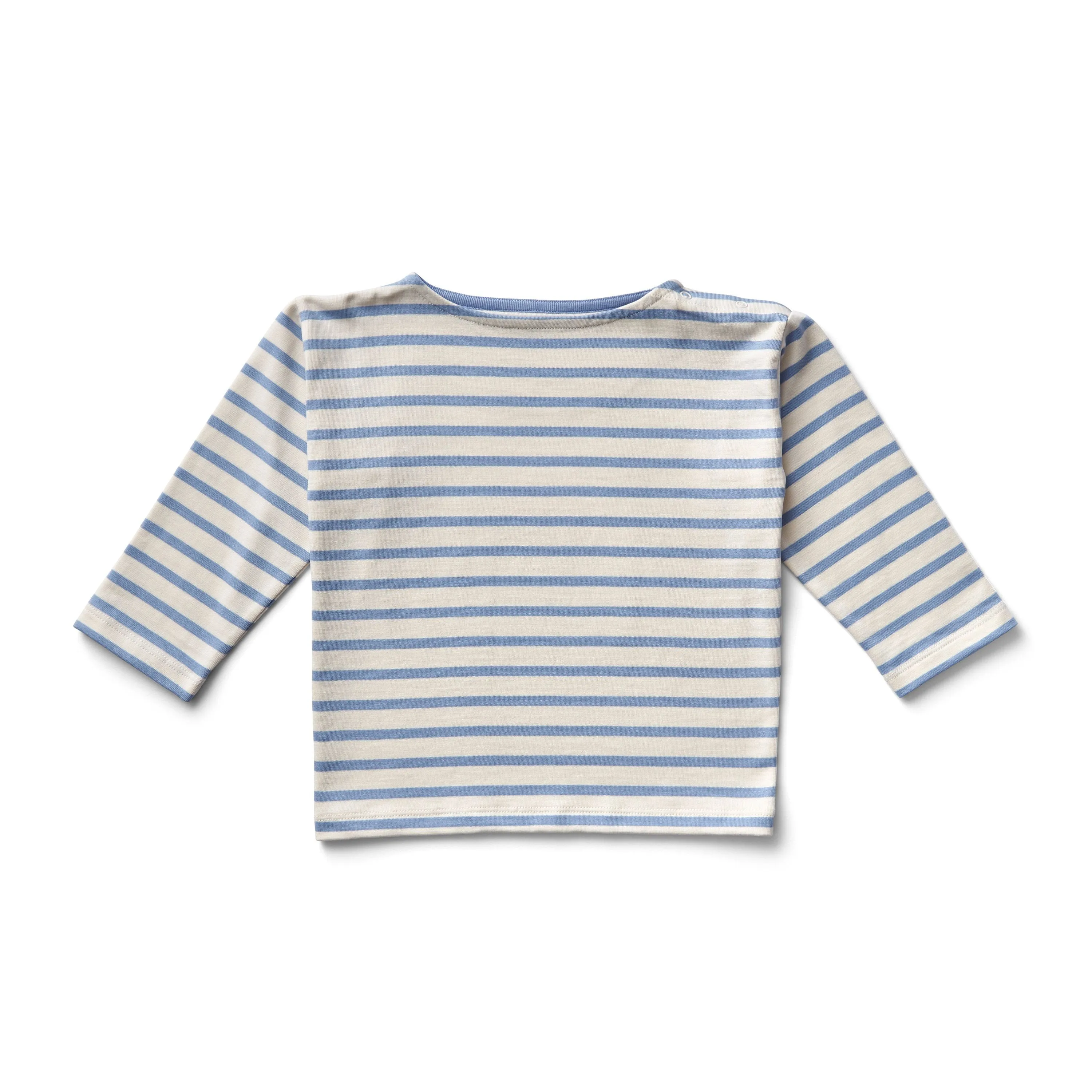 Boxy Tee in Stripe, Sky