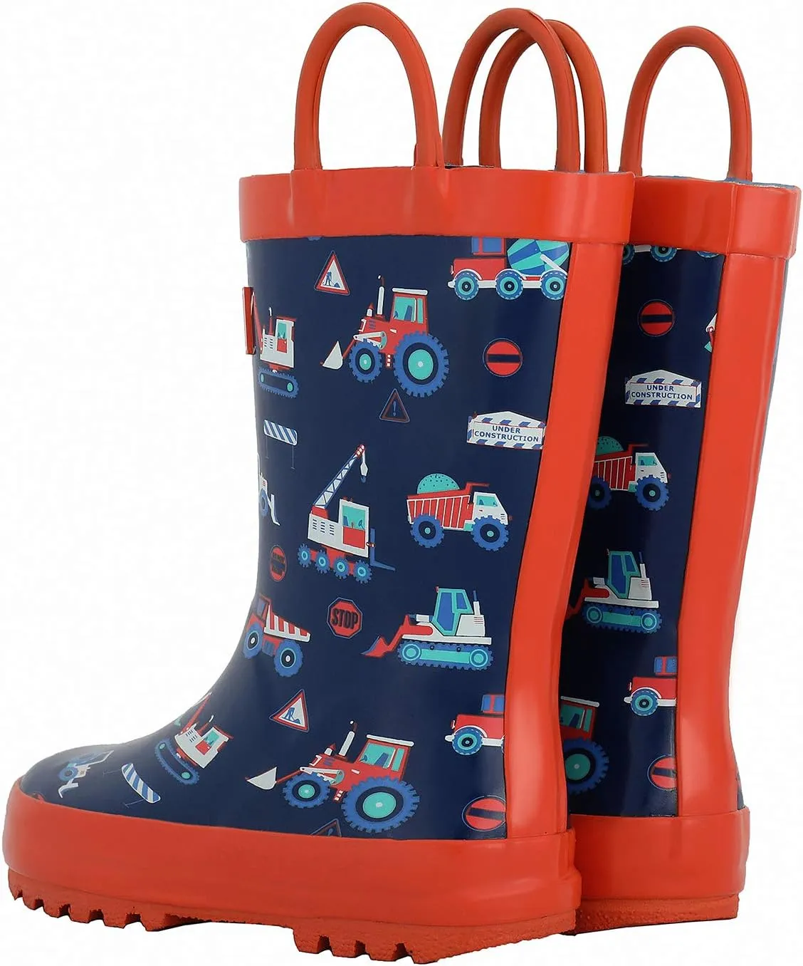 CasaMiel Toddler Rain Boots for Kids Unisex Kids Rain Boots for Boys and Girls, Handmade Natural Rubber Rain Boots for Children Botas Para Nios