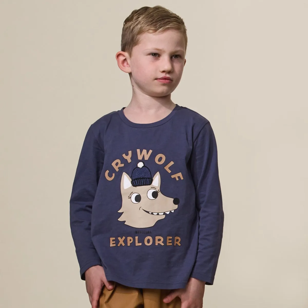 Crywolf Long Sleeve T-Shirt - Indigo Explorer