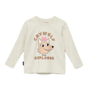 Crywolf Long Sleeve T-Shirt - Oatmeal Explorer
