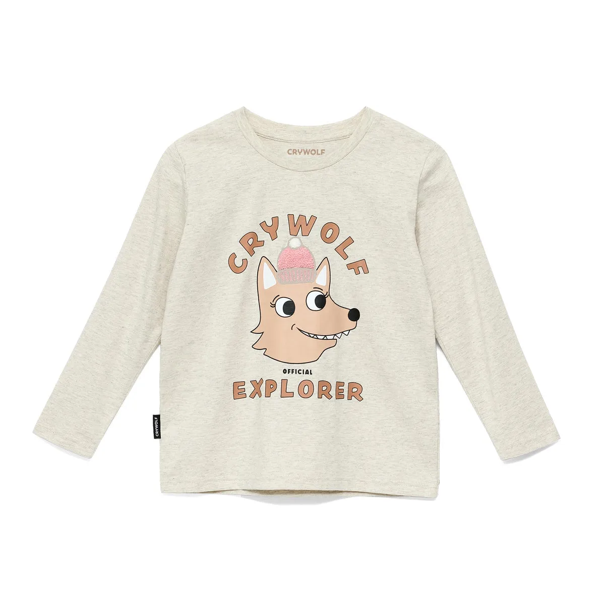 Crywolf Long Sleeve T-Shirt - Oatmeal Explorer