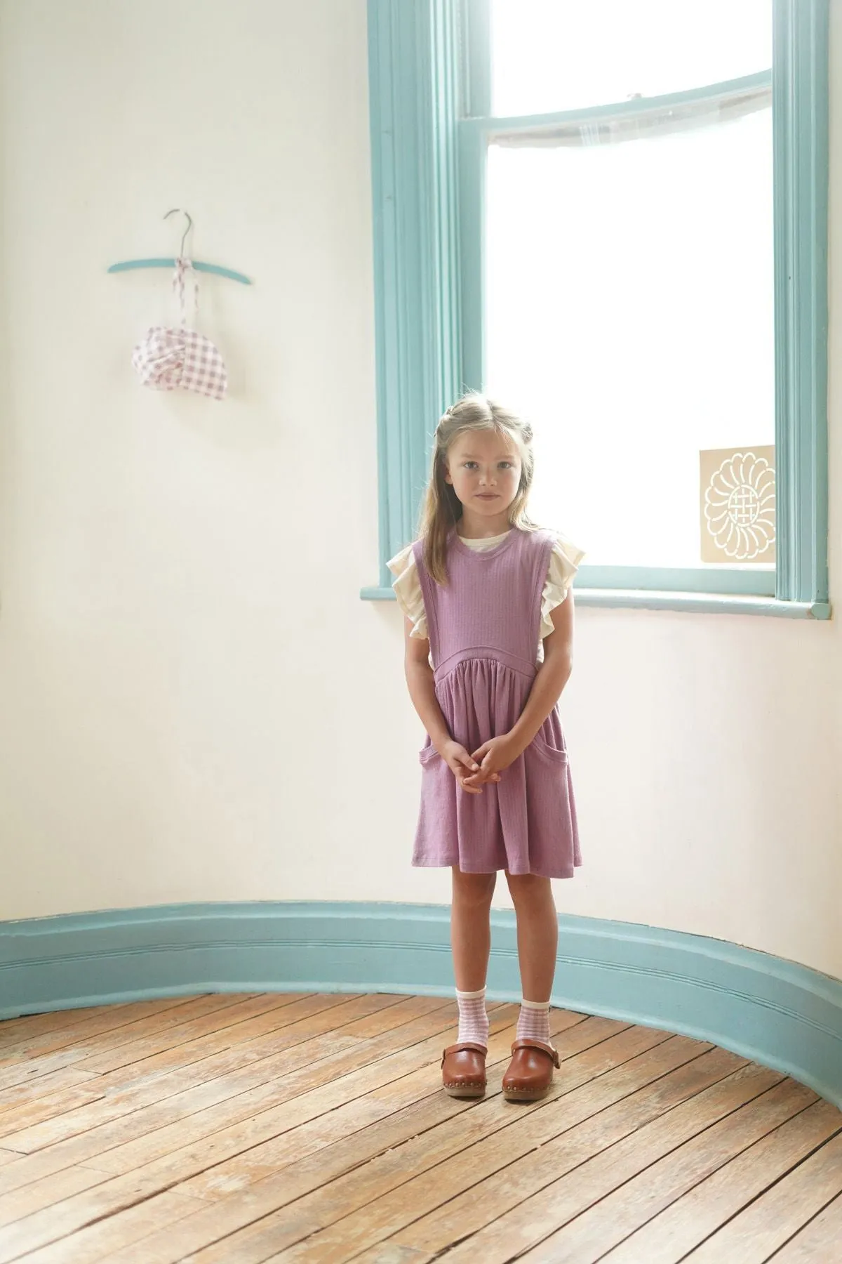 Dunes Dress in Zinnia Pointelle