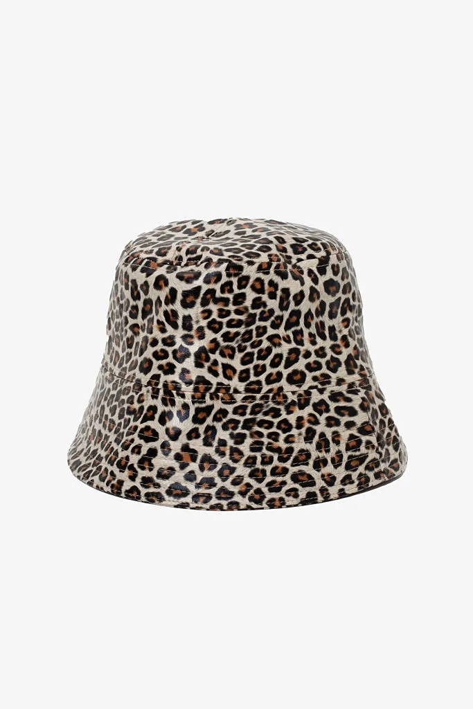 Leopard Bucket Hat - Natural