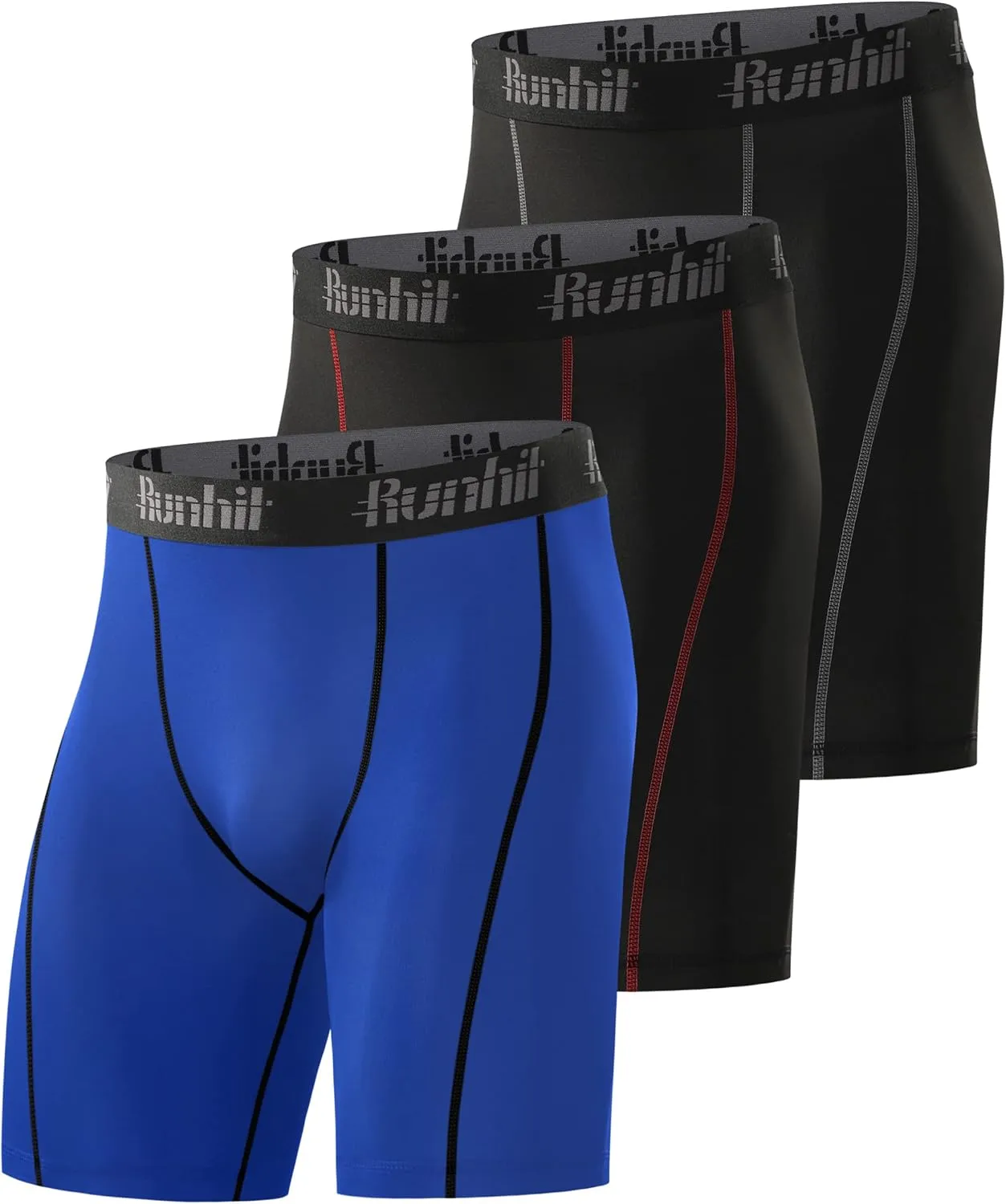 Runhit Compression Shorts Men Underwear Spandex Running Shorts Workout Athletic