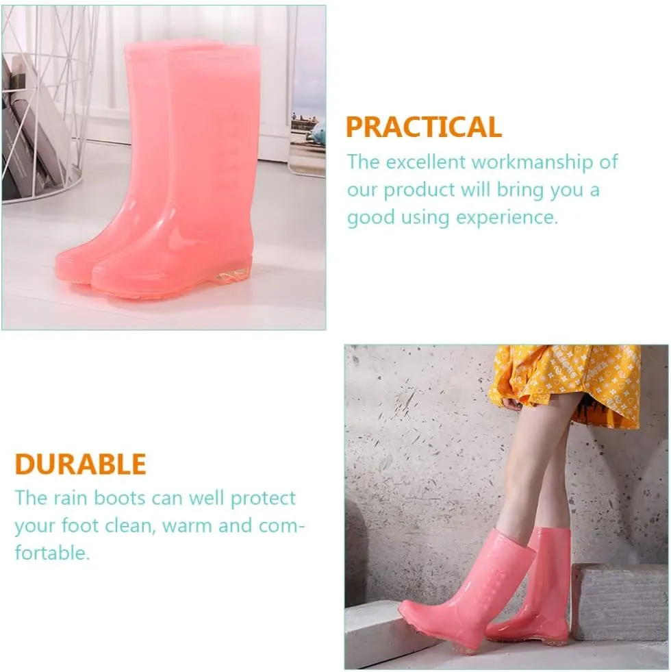 Vaguelly Waterproof Rain Boots Mens Rain Boots 1 Pair Rain Boots Woman Outdoor Rubber Shoes Pvc Rainboots PVC Rain Boots