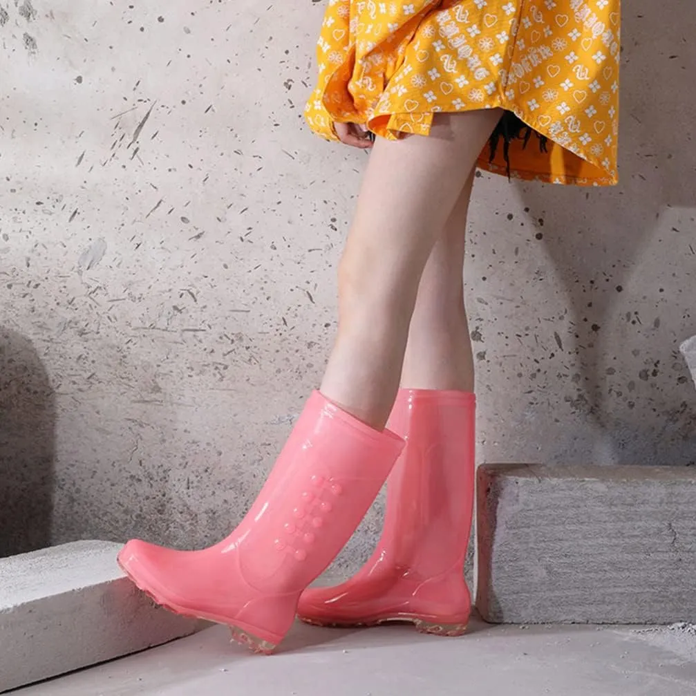 Vaguelly Waterproof Rain Boots Mens Rain Boots 1 Pair Rain Boots Woman Outdoor Rubber Shoes Pvc Rainboots PVC Rain Boots