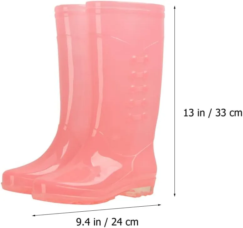 Vaguelly Waterproof Rain Boots Mens Rain Boots 1 Pair Rain Boots Woman Outdoor Rubber Shoes Pvc Rainboots PVC Rain Boots